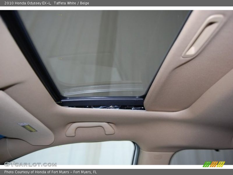 Taffeta White / Beige 2010 Honda Odyssey EX-L