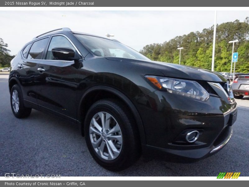 Midnight Jade / Charcoal 2015 Nissan Rogue SV