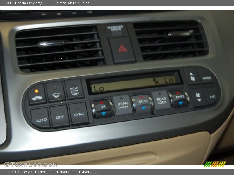 Taffeta White / Beige 2010 Honda Odyssey EX-L
