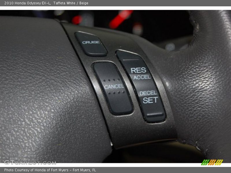 Taffeta White / Beige 2010 Honda Odyssey EX-L