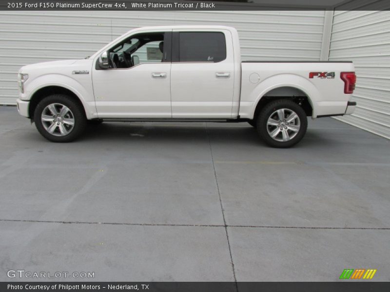 White Platinum Tricoat / Black 2015 Ford F150 Platinum SuperCrew 4x4