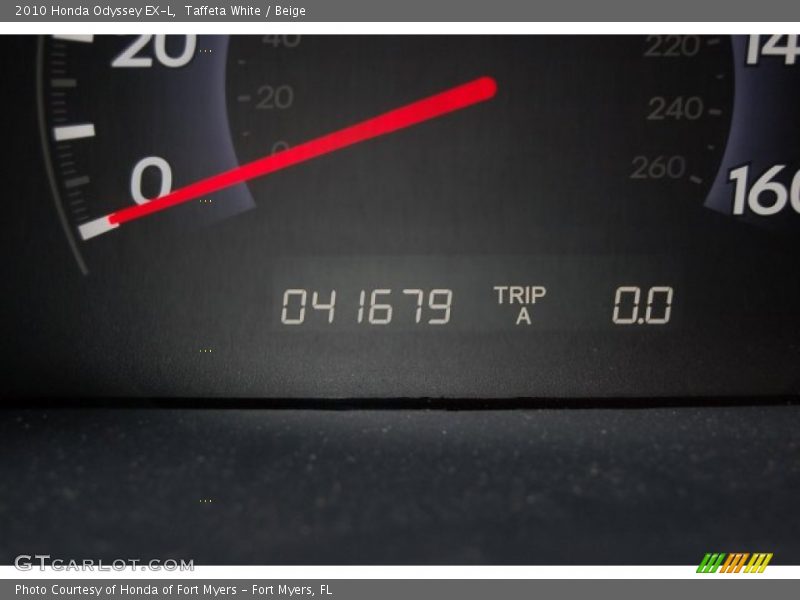 Taffeta White / Beige 2010 Honda Odyssey EX-L