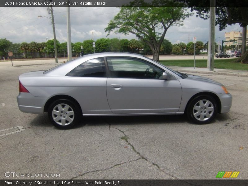 Satin Silver Metallic / Black 2001 Honda Civic EX Coupe