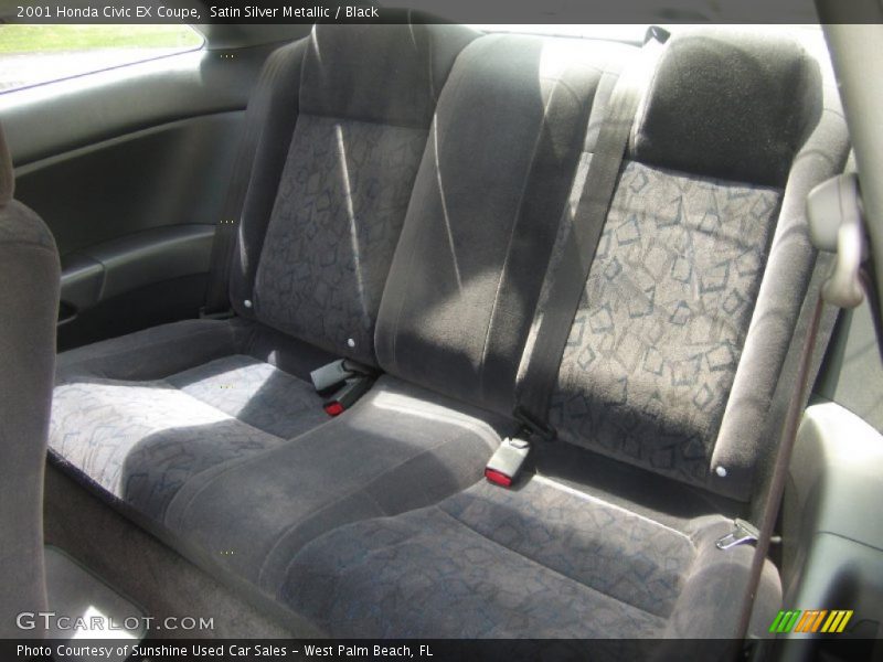 Satin Silver Metallic / Black 2001 Honda Civic EX Coupe