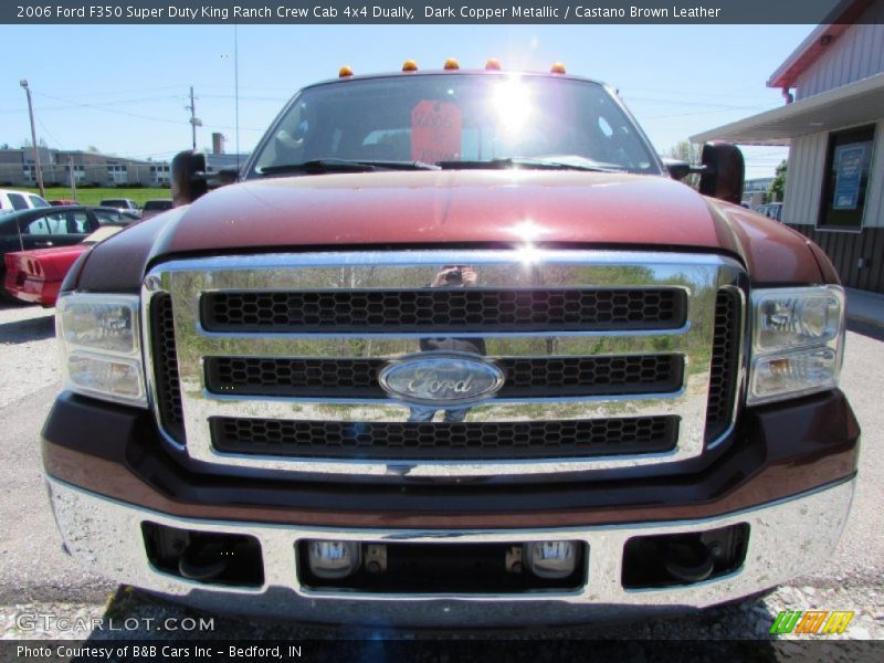 Dark Copper Metallic / Castano Brown Leather 2006 Ford F350 Super Duty King Ranch Crew Cab 4x4 Dually