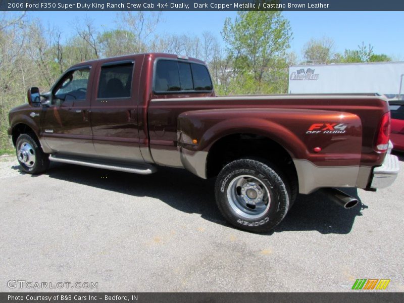 Dark Copper Metallic / Castano Brown Leather 2006 Ford F350 Super Duty King Ranch Crew Cab 4x4 Dually