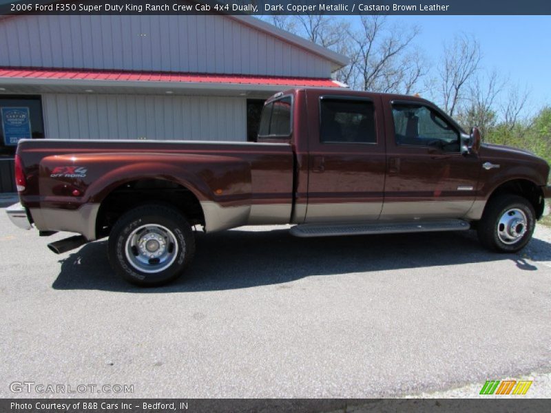 Dark Copper Metallic / Castano Brown Leather 2006 Ford F350 Super Duty King Ranch Crew Cab 4x4 Dually