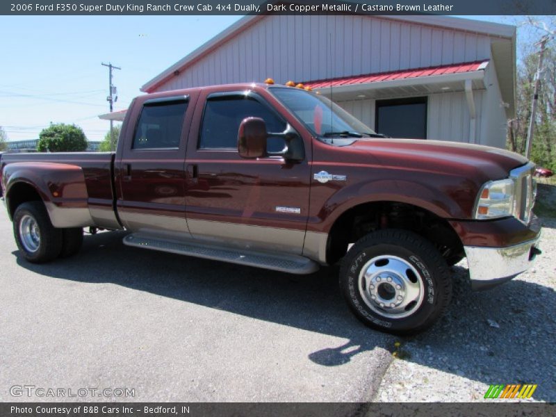 Dark Copper Metallic / Castano Brown Leather 2006 Ford F350 Super Duty King Ranch Crew Cab 4x4 Dually