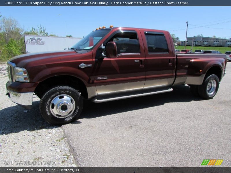 Dark Copper Metallic / Castano Brown Leather 2006 Ford F350 Super Duty King Ranch Crew Cab 4x4 Dually