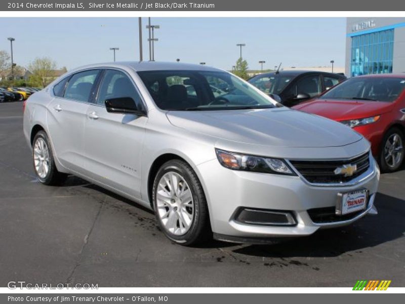 Silver Ice Metallic / Jet Black/Dark Titanium 2014 Chevrolet Impala LS