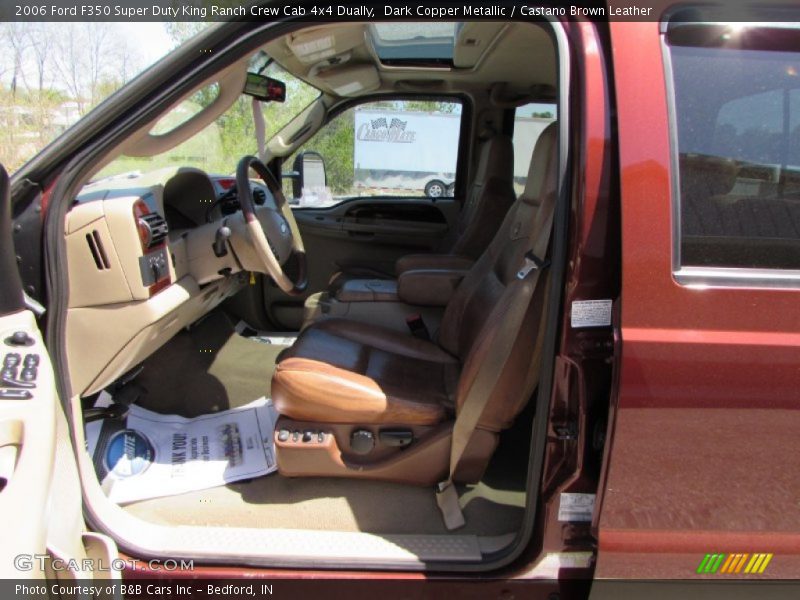 Dark Copper Metallic / Castano Brown Leather 2006 Ford F350 Super Duty King Ranch Crew Cab 4x4 Dually