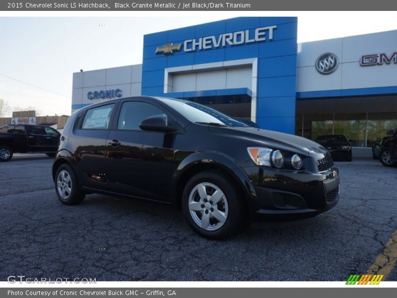 Black Granite Metallic / Jet Black/Dark Titanium 2015 Chevrolet Sonic LS Hatchback