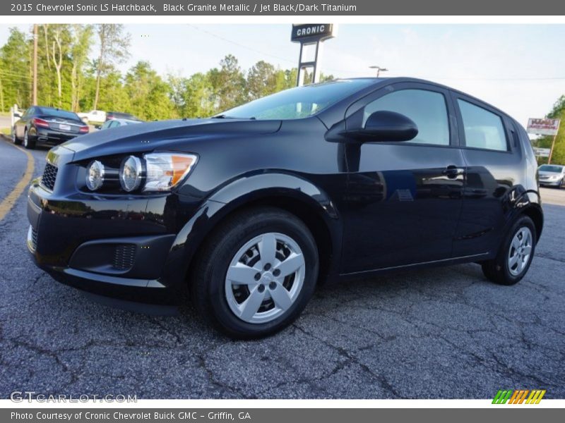 Black Granite Metallic / Jet Black/Dark Titanium 2015 Chevrolet Sonic LS Hatchback