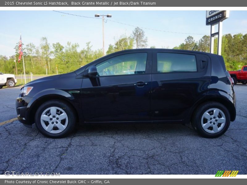 Black Granite Metallic / Jet Black/Dark Titanium 2015 Chevrolet Sonic LS Hatchback