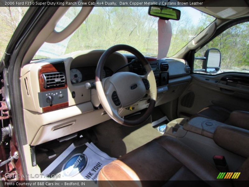 Dark Copper Metallic / Castano Brown Leather 2006 Ford F350 Super Duty King Ranch Crew Cab 4x4 Dually