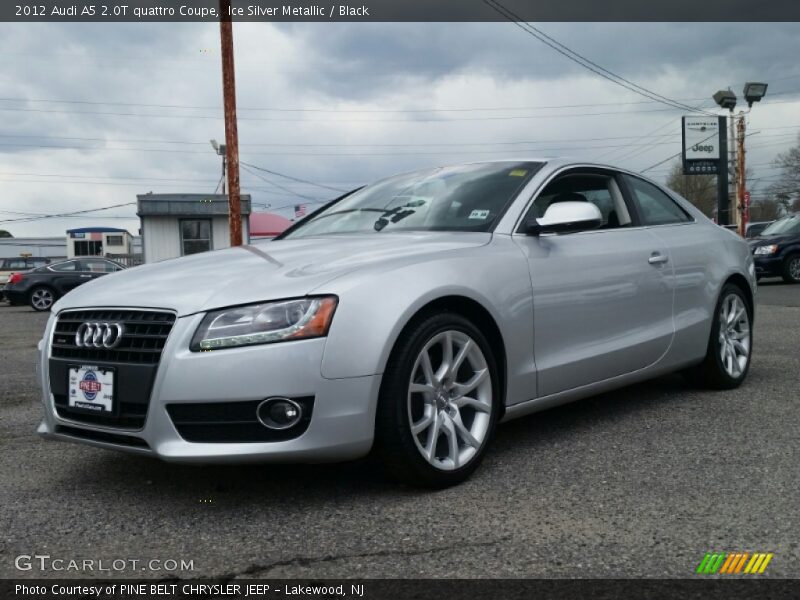 Ice Silver Metallic / Black 2012 Audi A5 2.0T quattro Coupe
