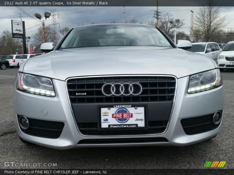 Ice Silver Metallic / Black 2012 Audi A5 2.0T quattro Coupe