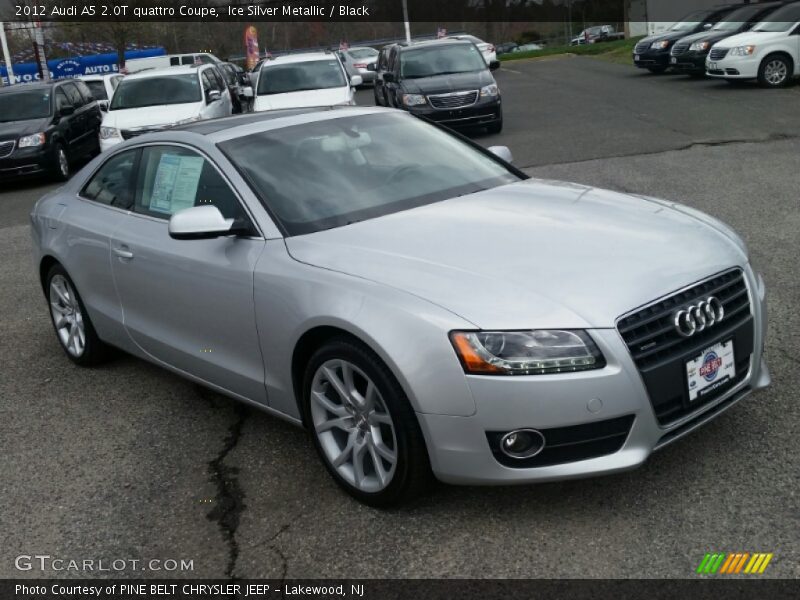 Ice Silver Metallic / Black 2012 Audi A5 2.0T quattro Coupe