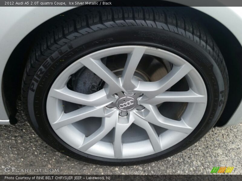 Ice Silver Metallic / Black 2012 Audi A5 2.0T quattro Coupe