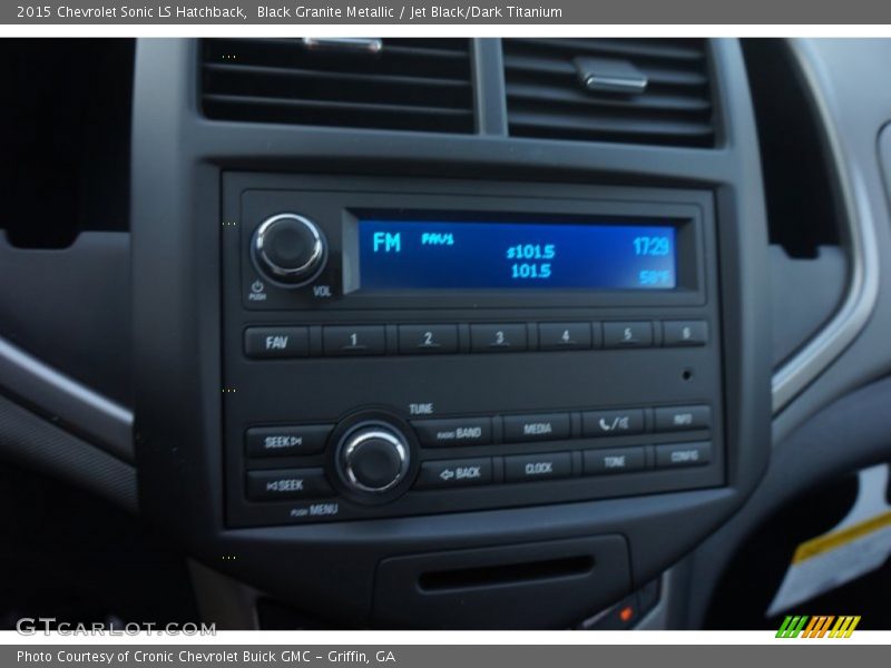 Black Granite Metallic / Jet Black/Dark Titanium 2015 Chevrolet Sonic LS Hatchback