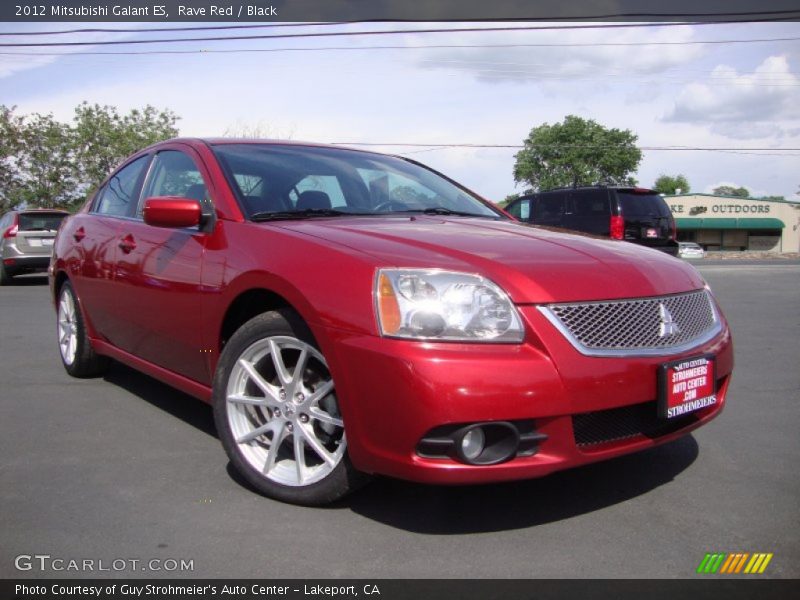 Rave Red / Black 2012 Mitsubishi Galant ES