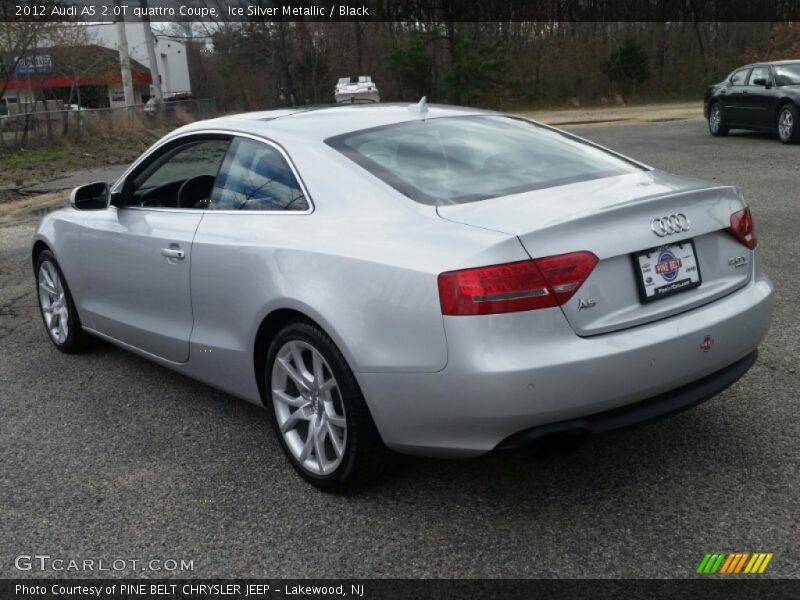 Ice Silver Metallic / Black 2012 Audi A5 2.0T quattro Coupe
