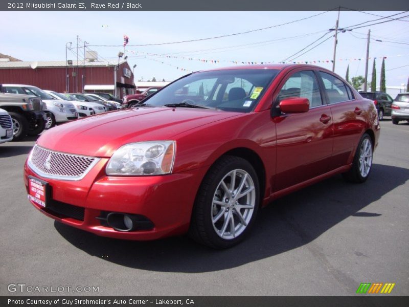 Rave Red / Black 2012 Mitsubishi Galant ES