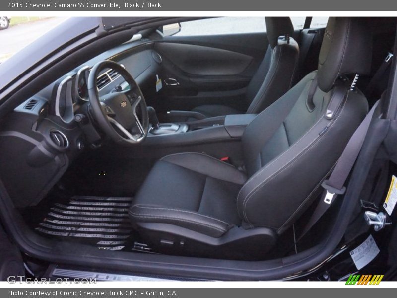  2015 Camaro SS Convertible Black Interior