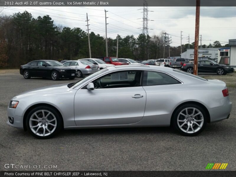 Ice Silver Metallic / Black 2012 Audi A5 2.0T quattro Coupe