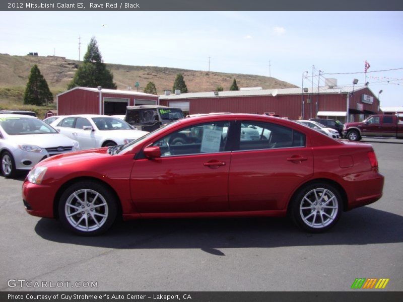 Rave Red / Black 2012 Mitsubishi Galant ES