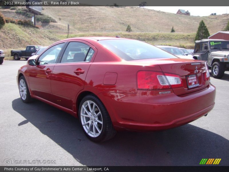 Rave Red / Black 2012 Mitsubishi Galant ES