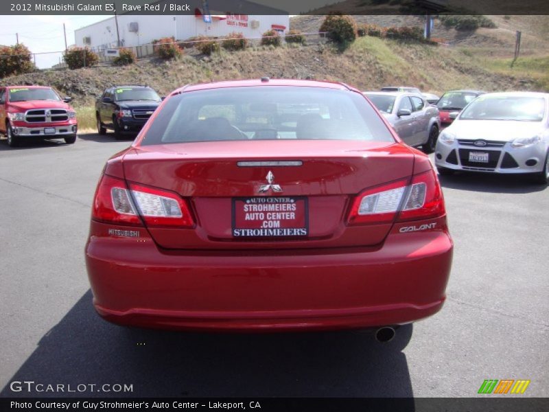 Rave Red / Black 2012 Mitsubishi Galant ES