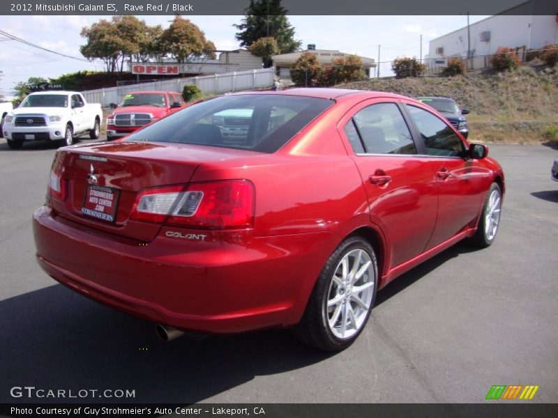 Rave Red / Black 2012 Mitsubishi Galant ES
