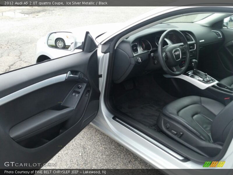 Ice Silver Metallic / Black 2012 Audi A5 2.0T quattro Coupe