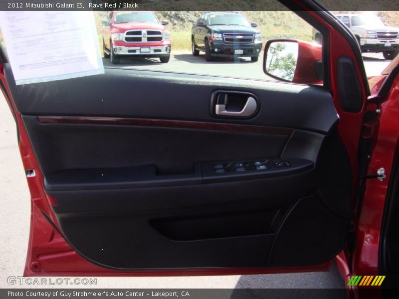 Rave Red / Black 2012 Mitsubishi Galant ES