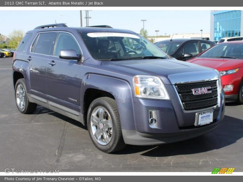 Atlantis Blue Metallic / Jet Black 2013 GMC Terrain SLT