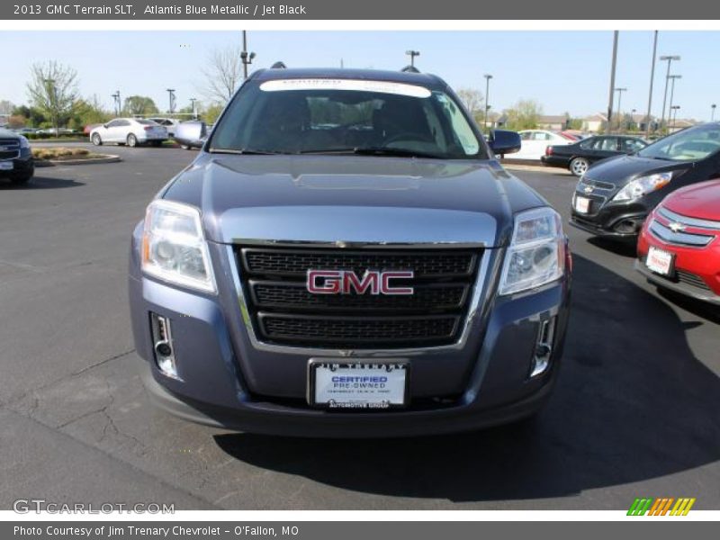 Atlantis Blue Metallic / Jet Black 2013 GMC Terrain SLT