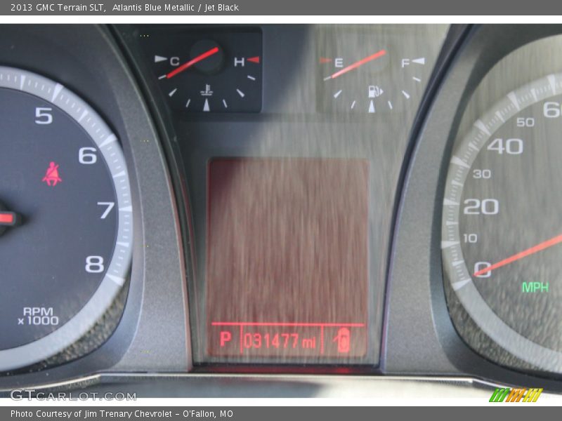 Atlantis Blue Metallic / Jet Black 2013 GMC Terrain SLT