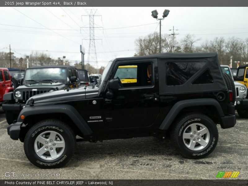 Black / Black 2015 Jeep Wrangler Sport 4x4
