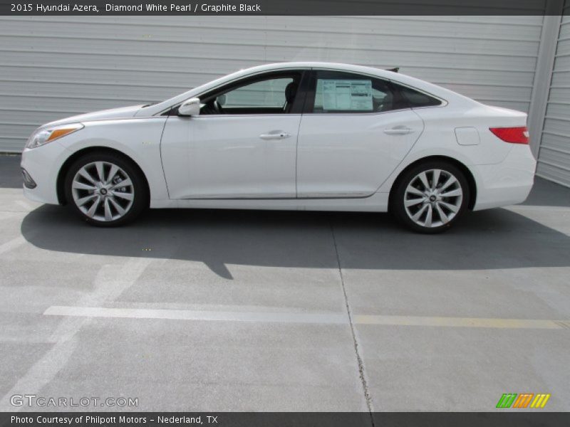 Diamond White Pearl / Graphite Black 2015 Hyundai Azera