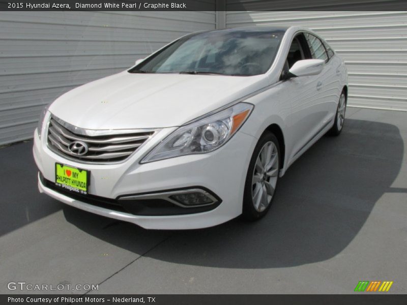 Diamond White Pearl / Graphite Black 2015 Hyundai Azera