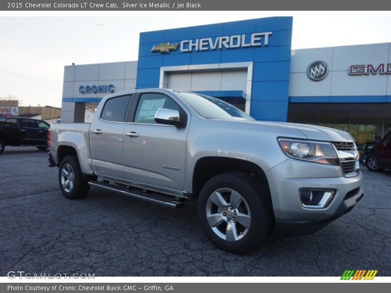 Silver Ice Metallic / Jet Black 2015 Chevrolet Colorado LT Crew Cab