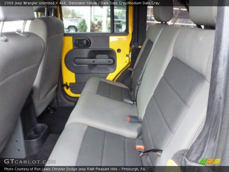 Detonator Yellow / Dark Slate Gray/Medium Slate Gray 2009 Jeep Wrangler Unlimited X 4x4