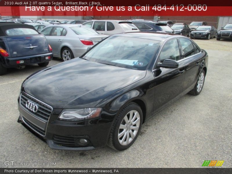 Brilliant Black / Black 2010 Audi A4 2.0T quattro Sedan