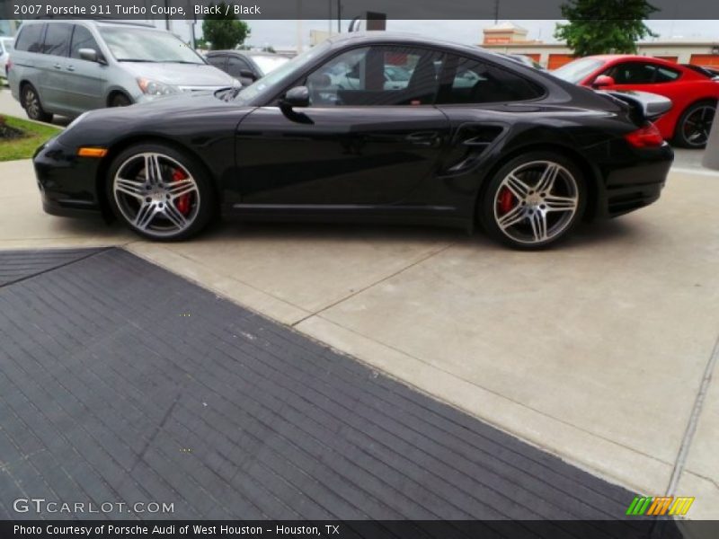 Black / Black 2007 Porsche 911 Turbo Coupe