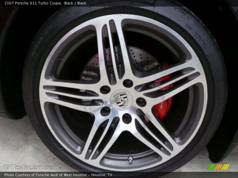 Black / Black 2007 Porsche 911 Turbo Coupe