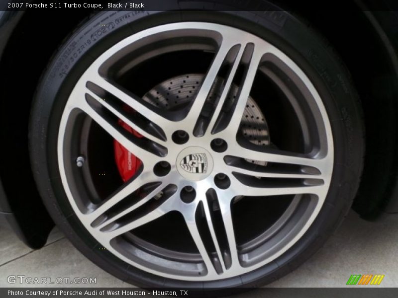 Black / Black 2007 Porsche 911 Turbo Coupe