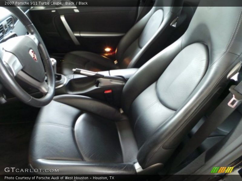 Black / Black 2007 Porsche 911 Turbo Coupe