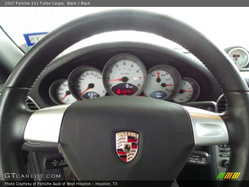 Black / Black 2007 Porsche 911 Turbo Coupe