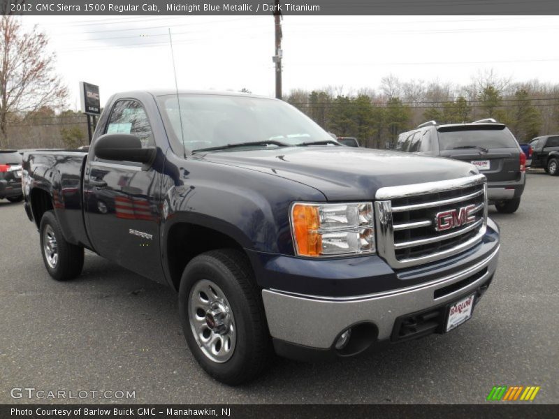 Midnight Blue Metallic / Dark Titanium 2012 GMC Sierra 1500 Regular Cab